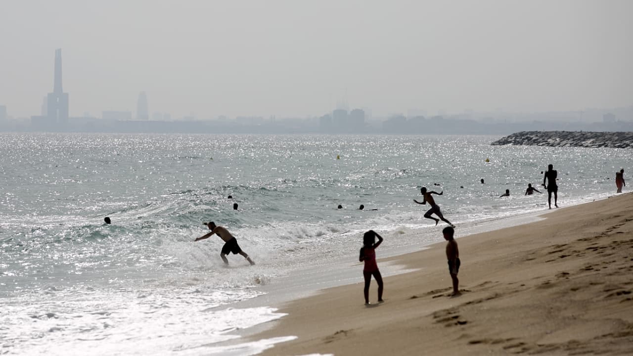 Últims banys a la platja