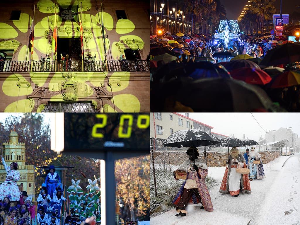 Pluja, calor i neu