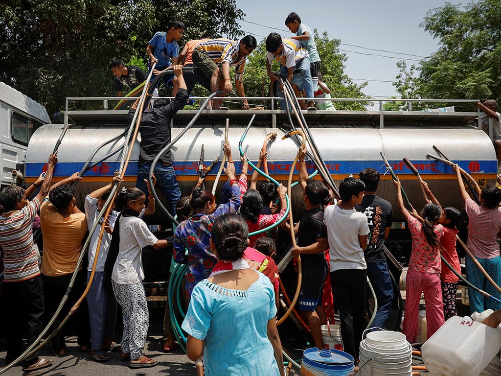Onada de calor a l’Índia
