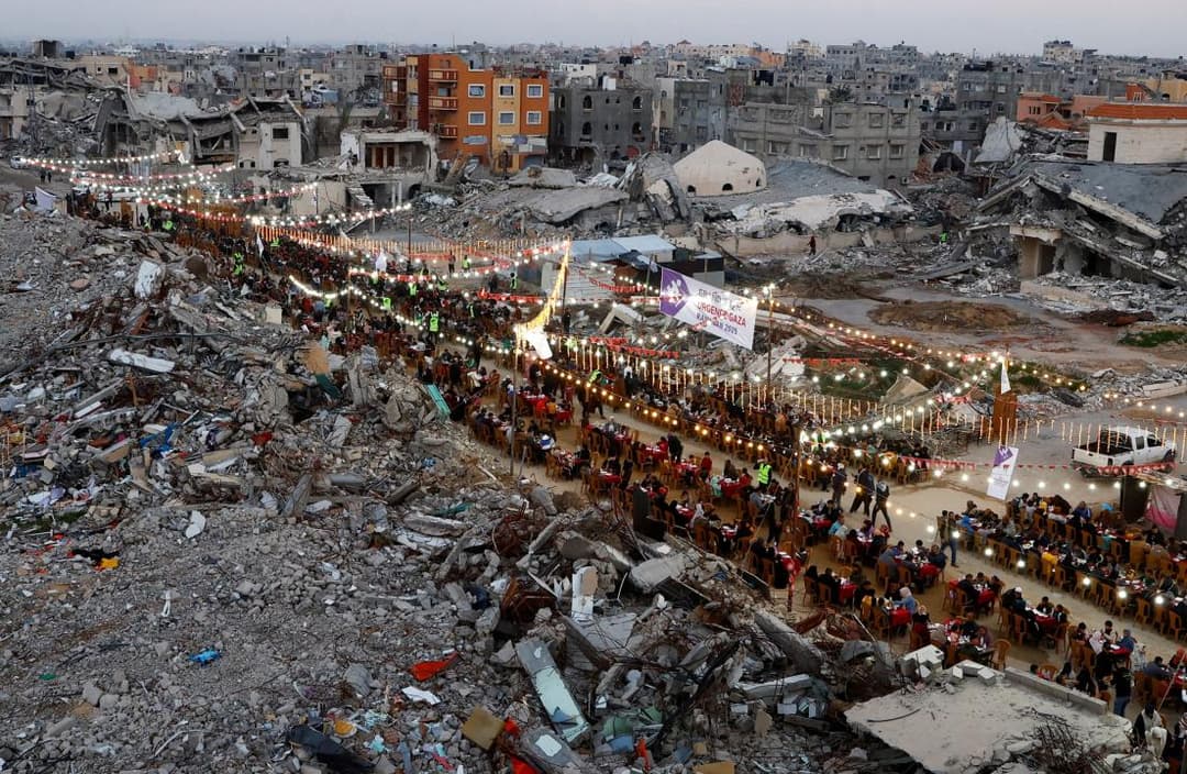 El primer iftar a Rafah