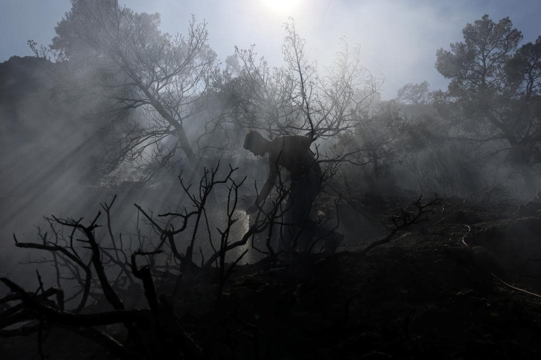 Un incendi descontrolat crema Creta