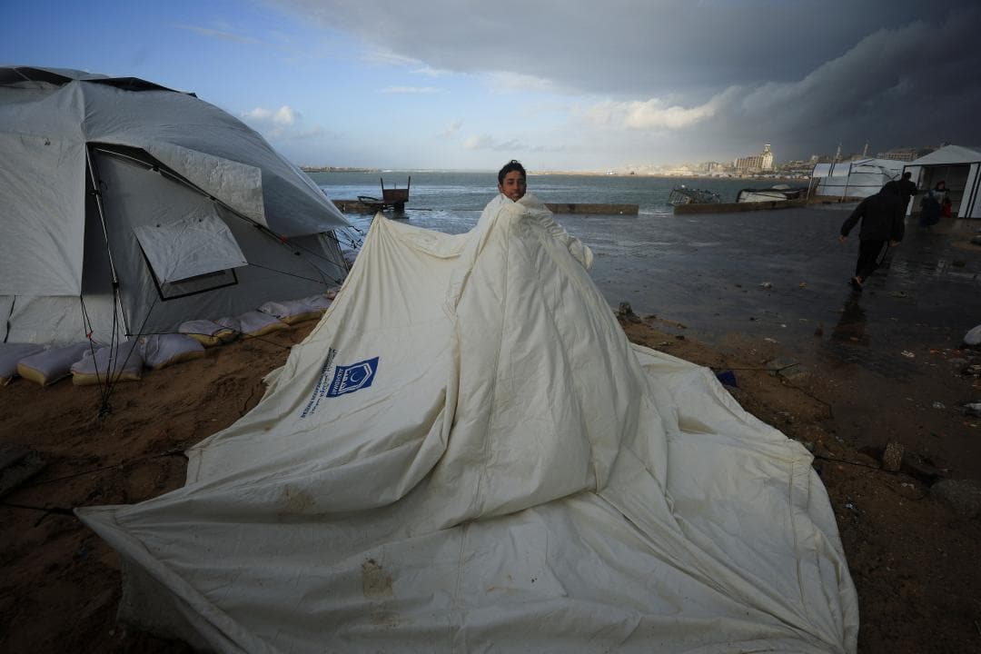 Vent, pluja i fred a Gaza