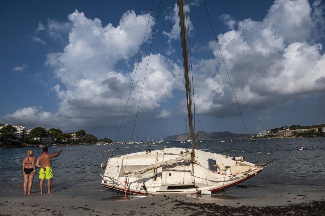 L’endemà del temporal de vent i pluja que ha sobtat Mallorca